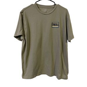 ONeill Mens Military Green Graphic Print Short Sleeve T-Shirt Size X-Large